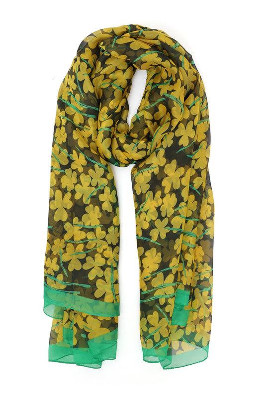 VERDANT BLOOM SCARF-YELLOW
