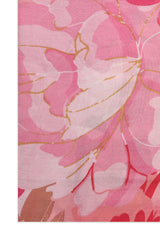 GARDEN BLOSSOM DRAPE WRAP-PINK