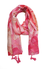 GARDEN BLOSSOM DRAPE WRAP-PINK