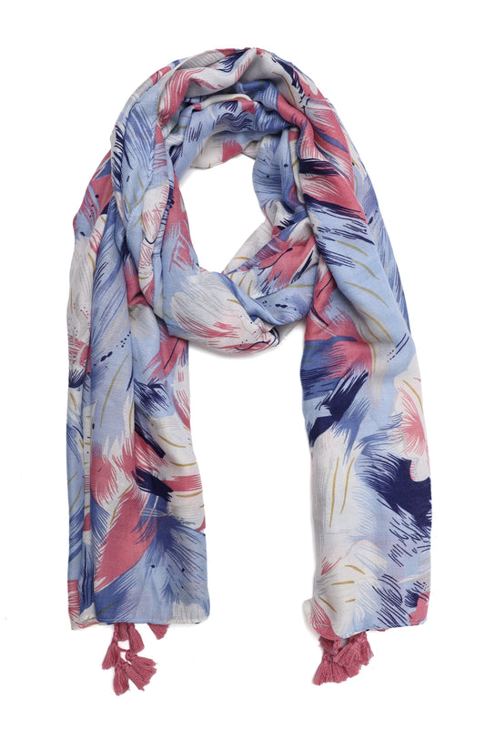 ABSTRACT BRUSH ART WRAP-PINK/BLU