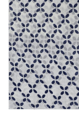 PANEL BOTANICAL SCARF-NAVY