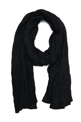 NATURAL SOFT SCARF-CHARCOAL
