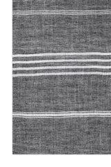 SOFT FRINGE LINER SCARF-CHARCOAL