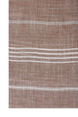 SOFT FRINGE LINER SCARF-BROWN