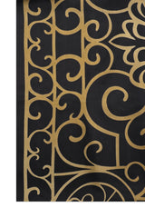 GOLDEN SWIRL SIGNATURE STOLE-KHAKI/BLK