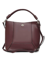 CLASSIC CARRYALL DUAL HAND BAG-MAROON