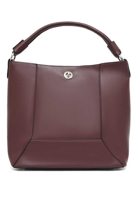 CLASSIC CARRYALL DUAL HAND BAG-MAROON