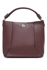 CLASSIC CARRYALL DUAL HAND BAG-MAROON