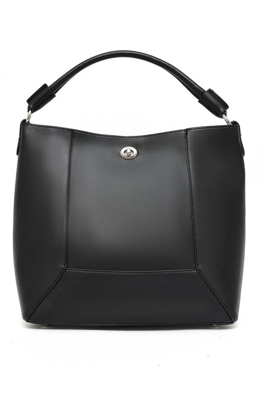 CLASSIC CARRYALL DUAL HAND BAG-BLACK