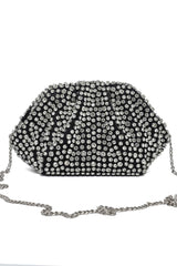 GLAM CRYSTAL CLUTCH-BLACK