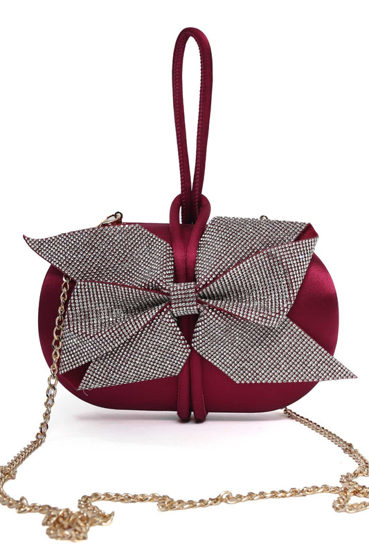 BELLE ÉTOILE EVENING WRISTLET-RED