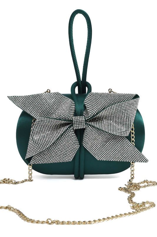 BELLE ÉTOILE EVENING WRISTLET-GREEN