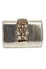 EMPERIA JEWEL CREST CLUTCH-GOLD