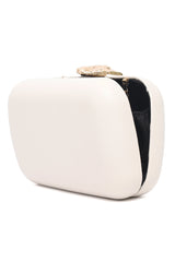 BOLD EVENING CLUTCH-BEIGE