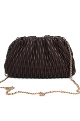 TWISTFORM COUTURE CLUTCH-COFFEE