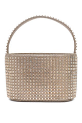 CRYSTAL SHOULDER CLUTCH-GOLD