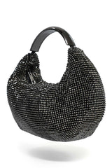 EMBELLISHED ARC CLUTCH-BLACK