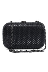 CELESTE EMBELLISHED CLUTCH-BLACK