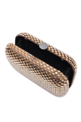 CELESTE EMBELLISHED CLUTCH-BRONZE