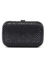 CELESTE EMBELLISHED CLUTCH-BLACK