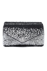 STARDUST ENVELOPE CLUTCH-BLACK