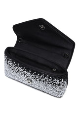 STARDUST ENVELOPE CLUTCH-BLACK