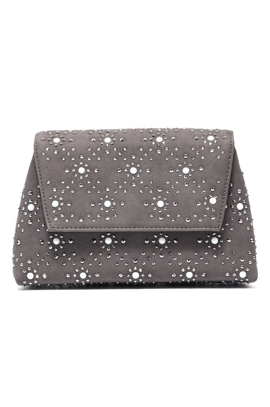 PEARL CONSTELLATION CLUTCH-BLACK