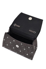 PEARL CONSTELLATION CLUTCH-BLACK