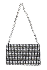 PRISM ROW CRYSTAL BAG-BLACK