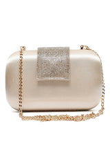 SPARKLE TAB CLUTCH-GOLD