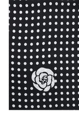 BLOSSOM EMBRACE SCARF-BEIGE/BLACK
