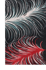 FEATHER FLOW SCARF-BLK