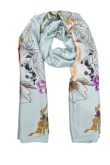 DEW PETAL STOLE-AQUA