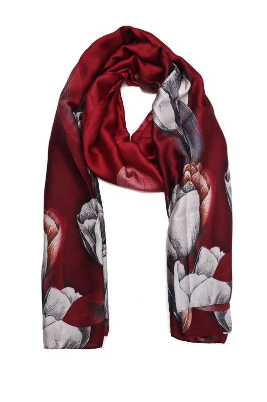 ROSE SHADOW STOLE-MAROON