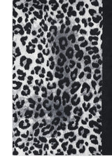 WILD EDGE LEOPARD SCARF-BLACK