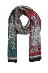 HERITAGE MOTIF STOLE-MAROON