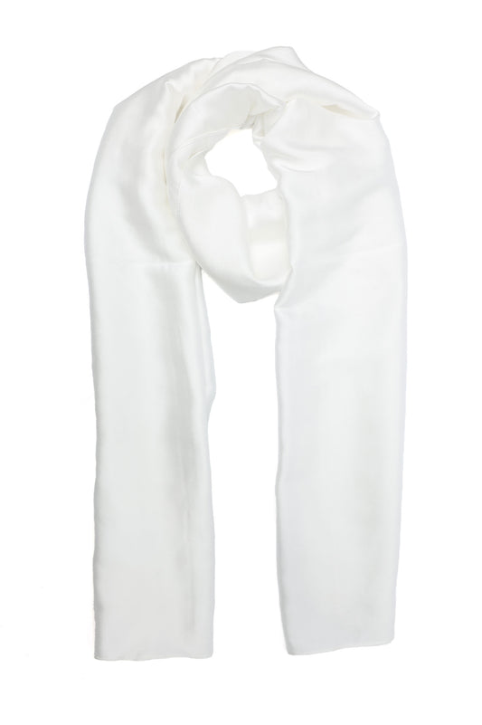 ELEGANT PLAIN WRAP-WHITE