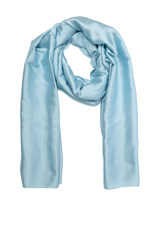 ELEGANT PLAIN WRAP-BLU