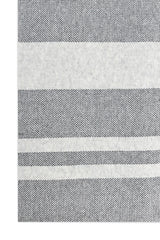 PLAID BORDER SCARF-GREY