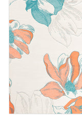 FLORAL BLOOM SCARF-ORANGE