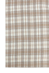 WINTER CHECK SCARF-BEIGE/BROWN