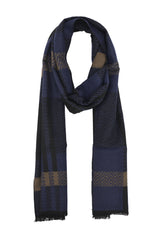 DEEP HERITAGE SCARF-NAVY