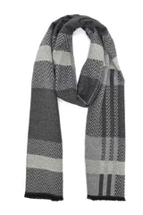 DEEP HERITAGE SCARF-GREY
