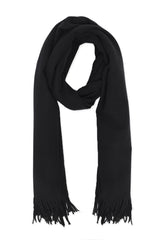 BRUSHED PLAIN SCARF-BLACK