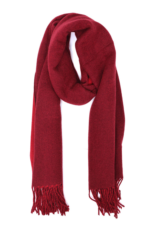NORDIC WOOLEN WRAP-RED