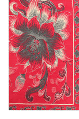 LUXURIOUS WOOL SCARF-WINE/RED