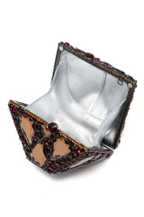 PRISMATIC VAULT CLUTCH-BRONZE