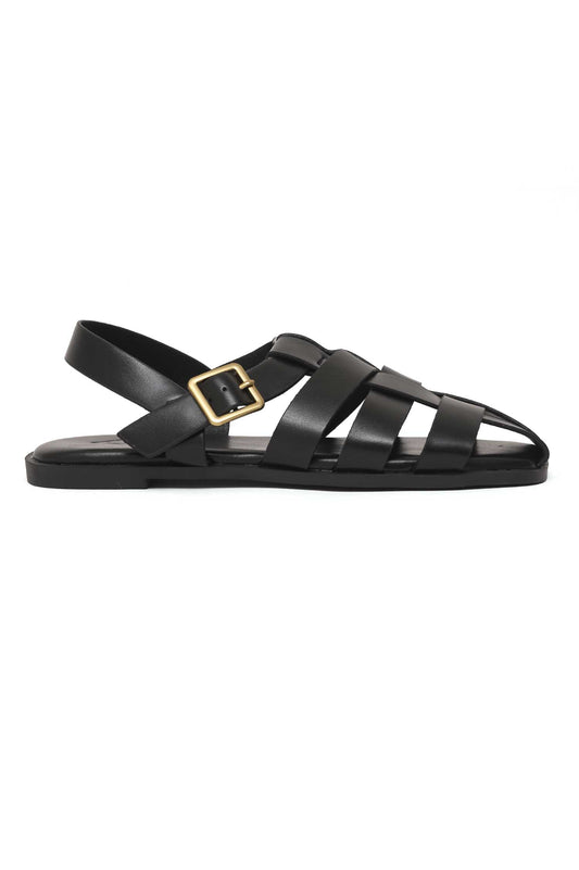 KNOTRIDGE SANDAL-BLACK