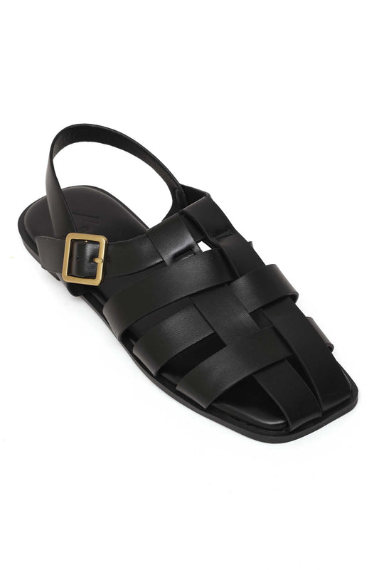 KNOTRIDGE SANDAL-BLACK