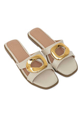 GLEAM ARC CURVE SLIDE-BEIGE